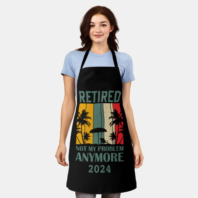Personalized funny retirement officially retired apron (Worn)