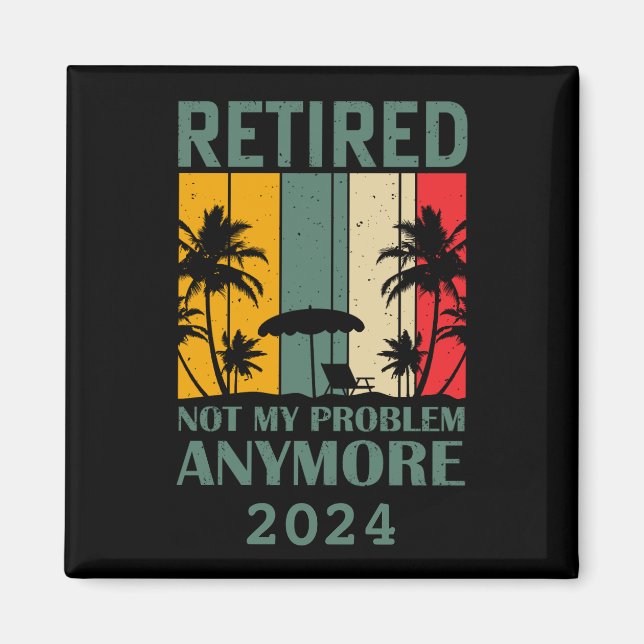 Personalized funny retirement officially retired magnet (Front)