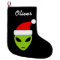 Personalized funny santa alien Christmas stocking