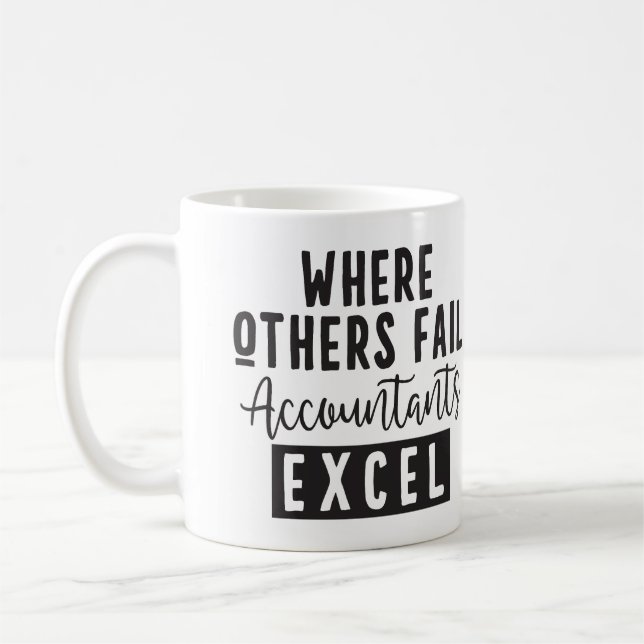 Personalized Funny Santa's Favourite Accountant Coffee Mug (Left)