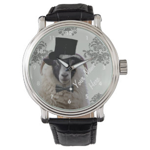 Personalized funny sheep  character watch