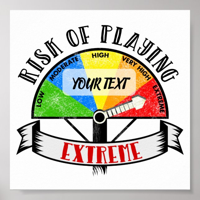 Personalized Funny Sport or Music design Poster (Front)