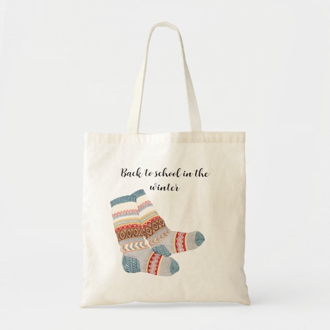 Personalized Funny Student l Back to school Tote Bag (Front)