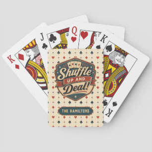 Personalized Funny Stylish Vintage Playing Cards