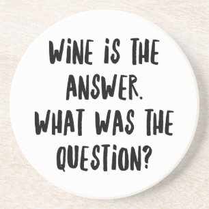 Personalized Funny Wine Bar Quotes III Coaster