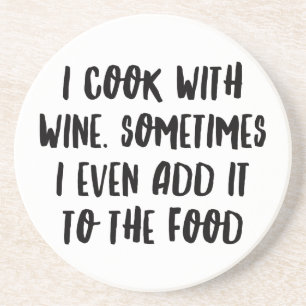 Personalized Funny Wine Bar Quotes V Coaster