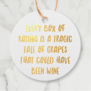 Personalized Funny Wine Bar Quotes XIII Favour Tags