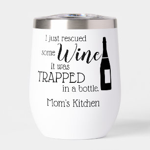 Personalized Funny Wine Lover Quote Mom Kitchen