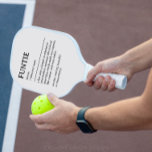 Personalized Funtie Definition Quote Pickleball Paddle<br><div class="desc">This Funtie definition quote design is the perfect way to celebrate the special bond your sister shares with your child as a "Fun Aunt". This design is something that not only brightens her life but also captures the unique joy and love she brings to your family. Whether it's for a...</div>