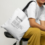Personalized Funtie Definition Quote Tote Bag<br><div class="desc">This Funtie definition quote design is the perfect way to celebrate the special bond your sister shares with your child as a "Fun Aunt". This design is something that not only brightens her life but also captures the unique joy and love she brings to your family. Whether it's for a...</div>