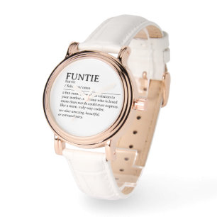 Personalized Funtie Definition Quote Watch