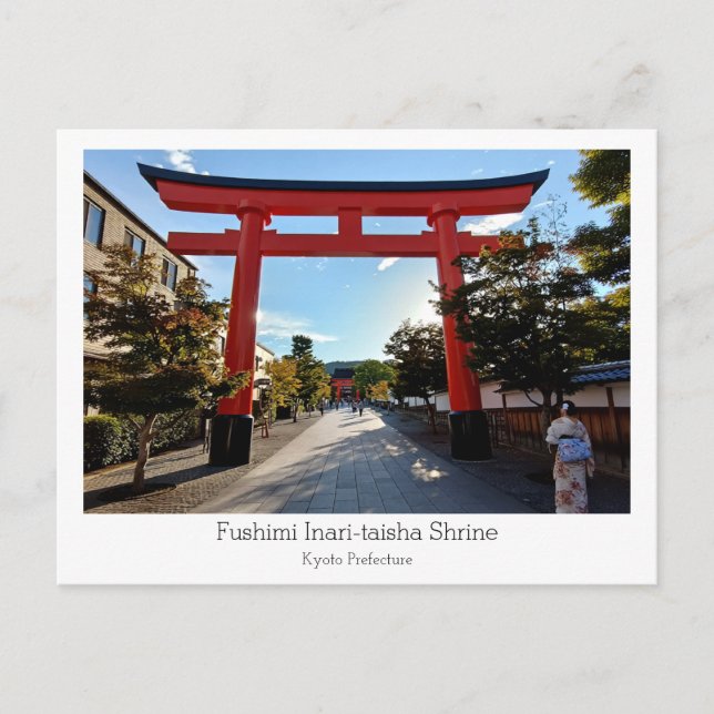 Personalized, Fushimi Inari-taisha Shrine, Japan Postcard (Front)