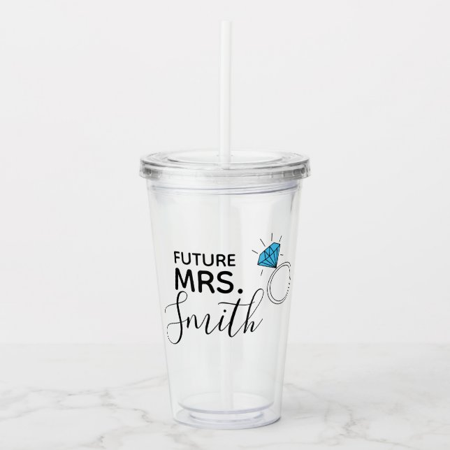 Personalized future acrylic tumbler (Front)