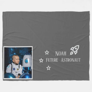 Personalized Future Astronaut Kids Fleece Blanket