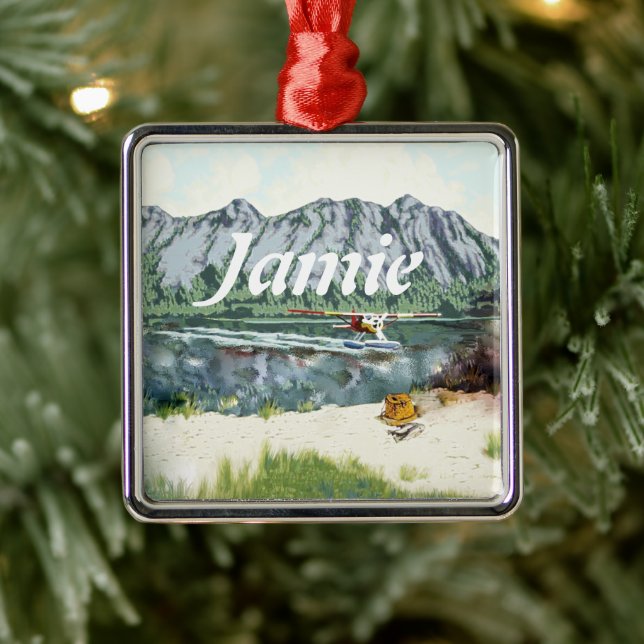 Personalized Future Bear Guide Metal Ornament (Tree)