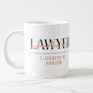 Personalized Future Lawyer Name Large Coffee Mug