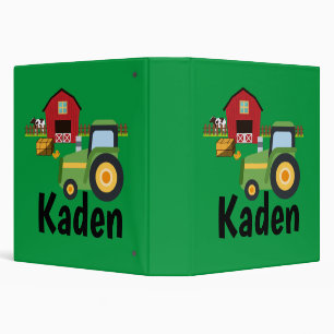 Personalized Future Little Farmer Tractor  Binder