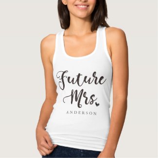 Personalized Future Mrs. calligraphy Tank Top