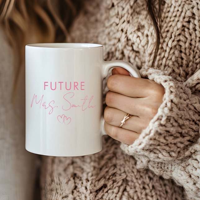 Personalized Future Mrs Engagement Gift  Coffee Mug (Creator Uploaded)