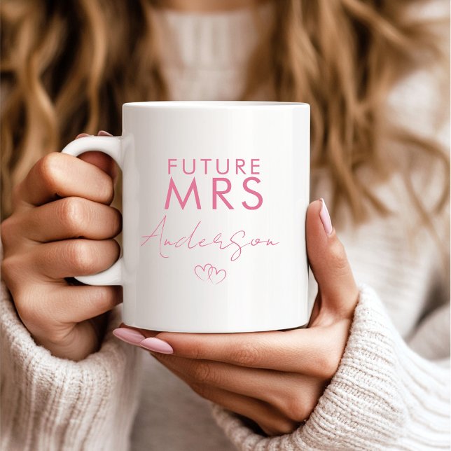Personalized Future Mrs Engagement Gift  Coffee Mug (Creator Uploaded)