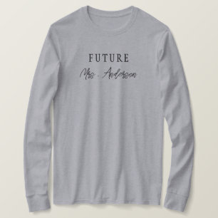 Personalized Future Mrs I Said Yes Bridal Shower T-Shirt