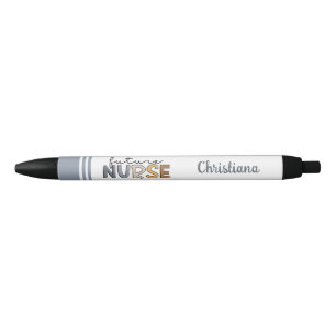 Personalized Future Nurse   Nursing Student Gifts Black Ink Pen