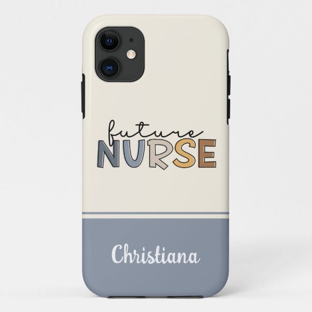 Personalized Future Nurse | Nursing Student Gifts Case-Mate iPhone Case (Back)