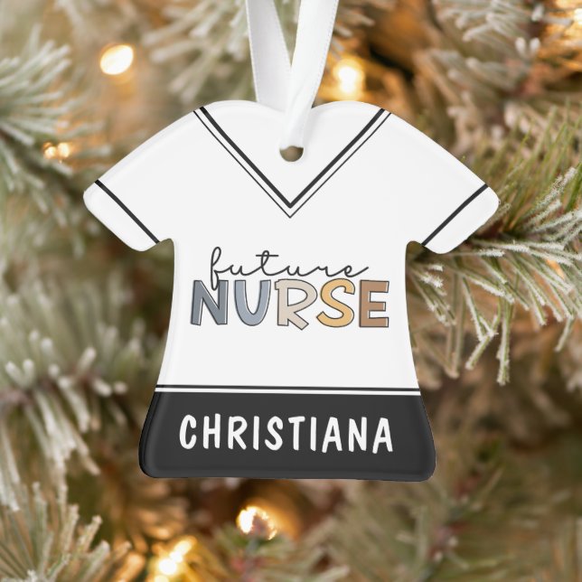 Personalized Future Nurse | Nursing Student Gifts Ornament (Tree)