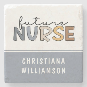 Personalized Future Nurse   Nursing Student Gifts Stone Coaster