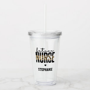 Personalized Future Nurse Student Nurse gifts Acrylic Tumbler