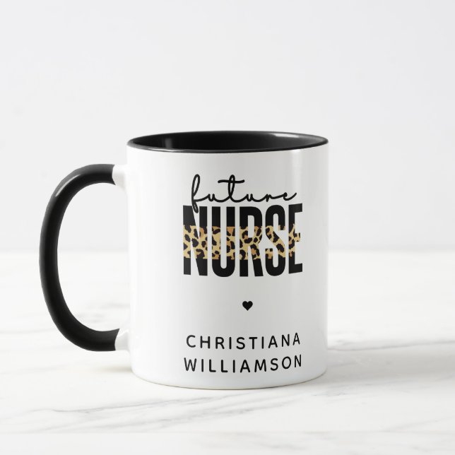 Personalized Future Nurse Student Nurse gifts Mug (Left)