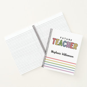 Personalized Future Teacher Colourful Cute Gifts Notebook