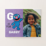 Personalized G is for Grover | Photo Jigsaw Puzzle<br><div class="desc">Personalize this fun Grover puzzle by adding your favourite photo,  name and first letter.  © 2021 Sesame Workshop. www.sesamestreet.org</div>