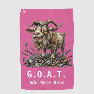 Personalized G.O.A.T. Golf Towel
