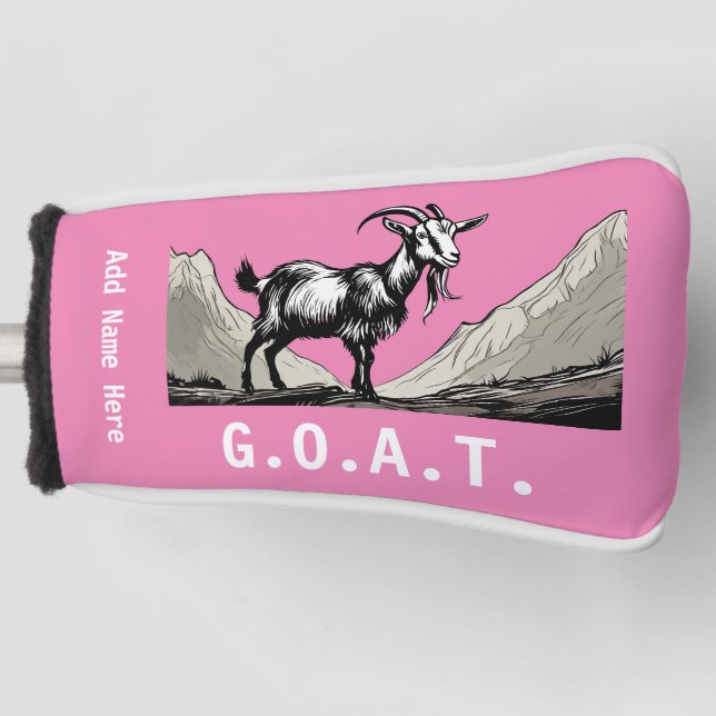 Personalized G.O.A.T. Putter Cover (Front)