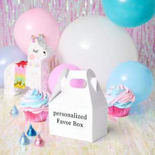 personalized Gable 4.5x2.75x5.5 Favor Box