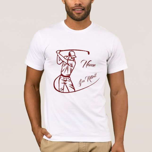 Personalized  Gag Gift for Golfers T-Shirt (Front)