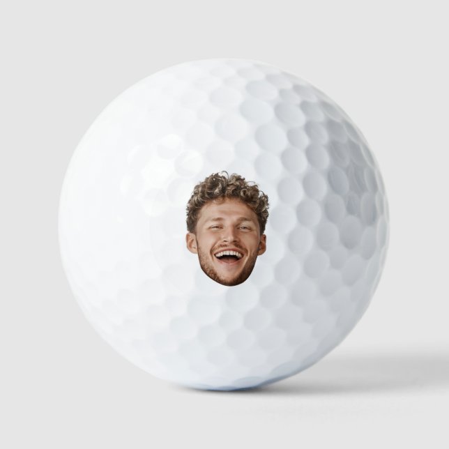 Personalized Gag Gift Golfers – Funny Custom Face Golf Balls (Front)