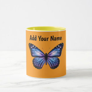 Personalized Galaxy Butterfly Cosmic Nebula Aesthe Mug