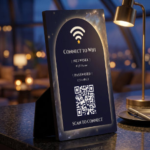Personalized Galaxy Gold Frame Wifi