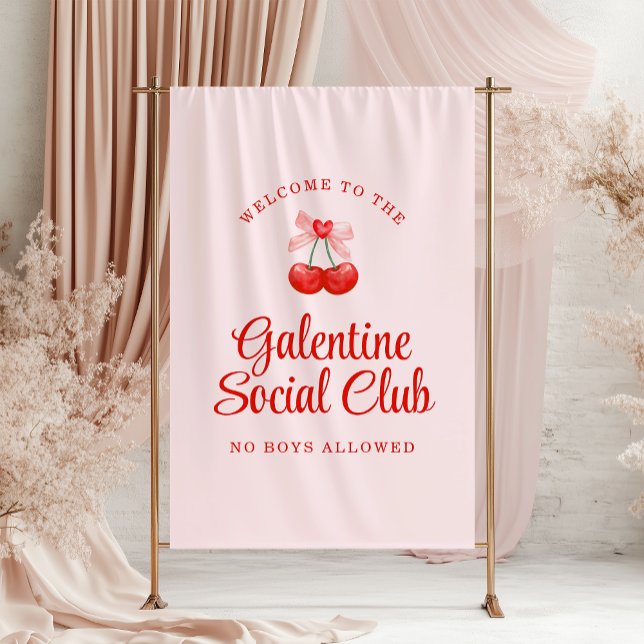 Personalized Galentine's Day Party Welcome Banner (Creator Uploaded)