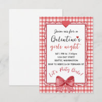 Personalized Galentines Girls Night Invitation
