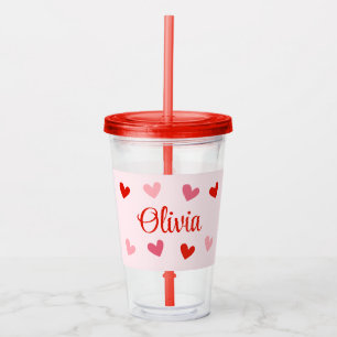 Personalized Galentine's Party Favour Gift for Her Acrylic Tumbler
