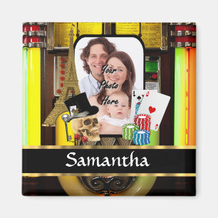 Personalized gambler magnet