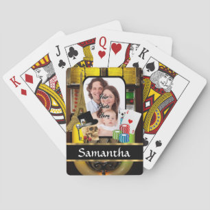 Personalized gambler playing cards