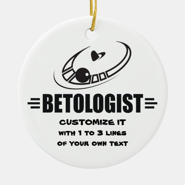 Personalized Gamblers Ceramic Ornament (Front)
