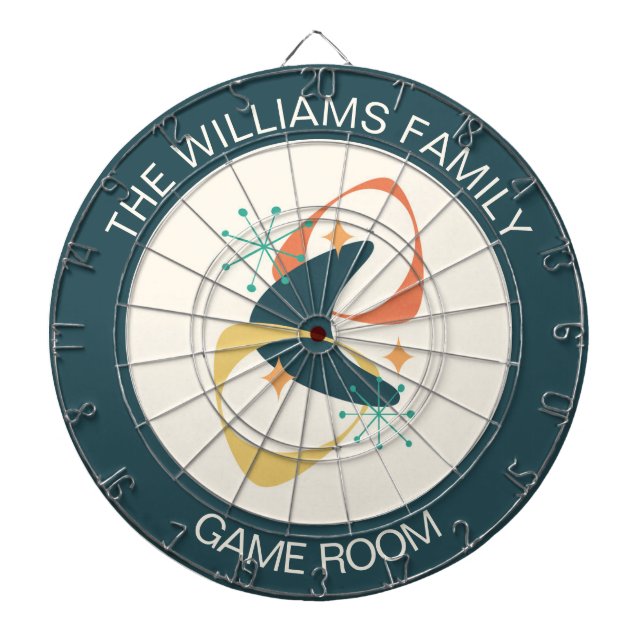 Personalized Game Room  Dartboard (Front)