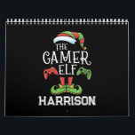 Personalized Gamer Elf Christmas Video Gaming  Calendar<br><div class="desc">Gamer Elf Matching Family Christmas Video Gaming Elf</div>