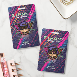 Personalized Gamer VIP Birthday Access Pass Badge