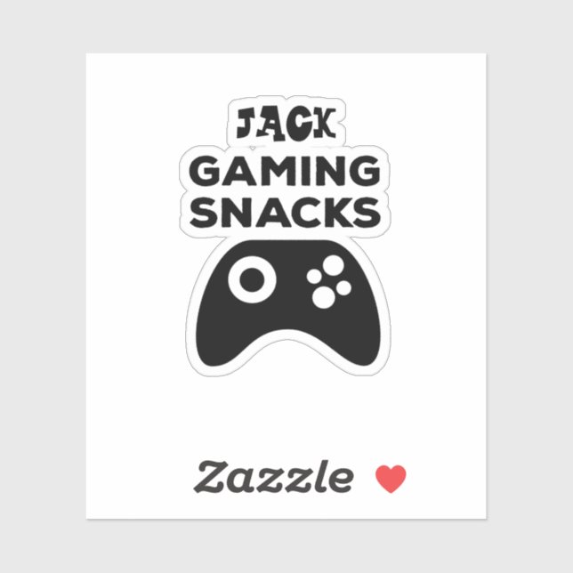 Personalized Gaming Snacks Gift Sticker (Sheet)
